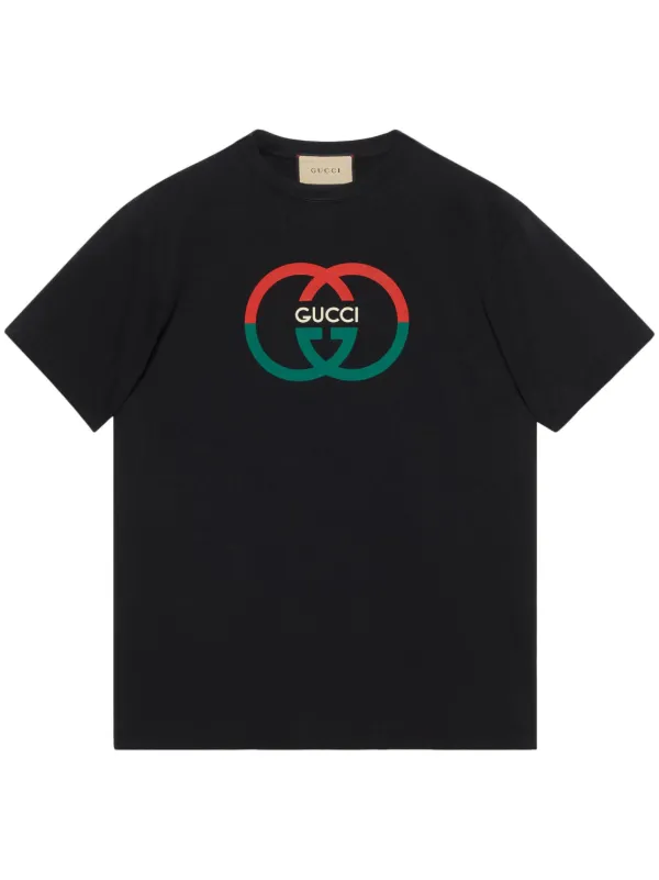 Gucci Logo Print Cotton T-shirt - Farfetch