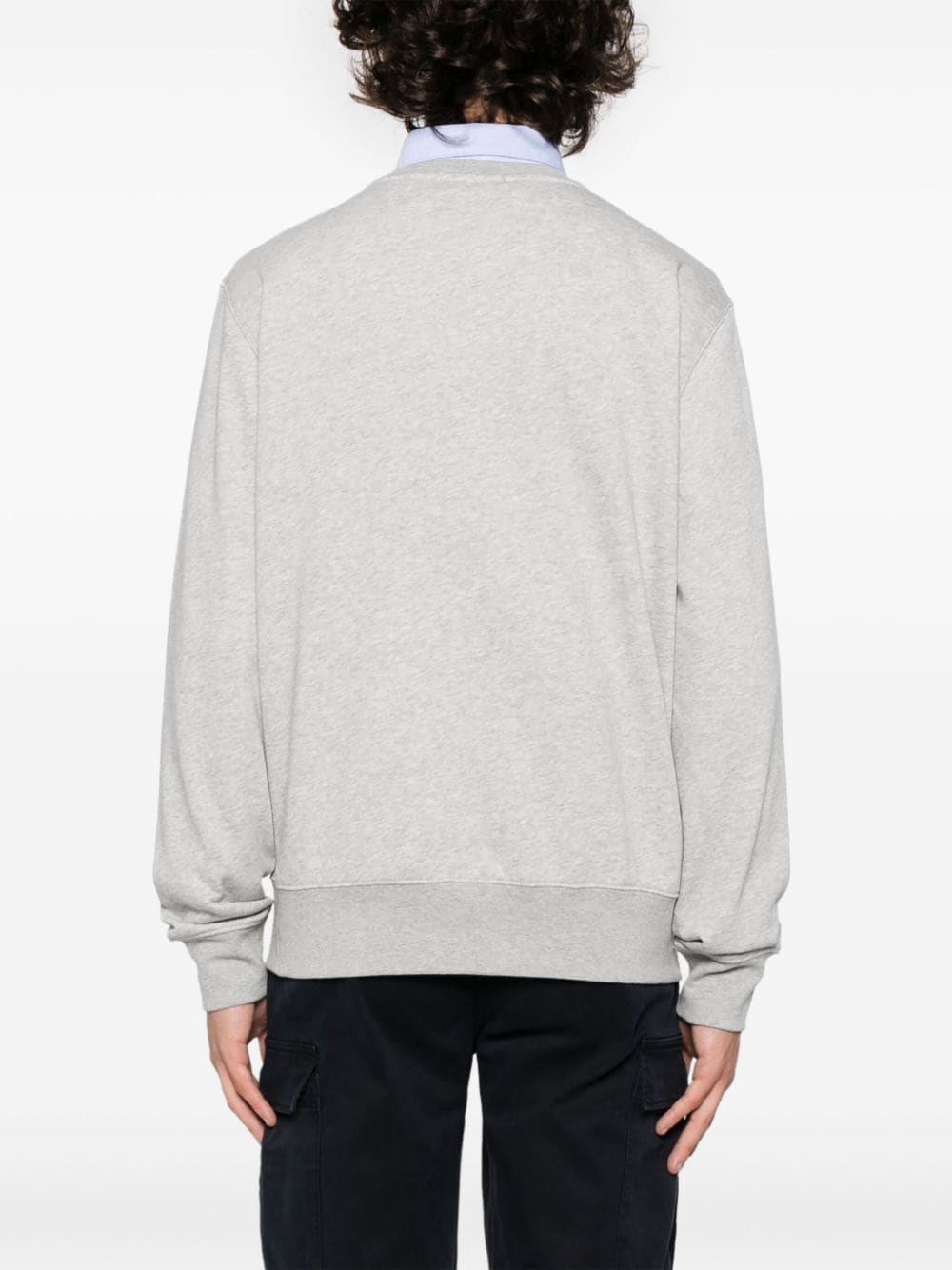 Shop Polo Ralph Lauren Polo Bear-print Sweatshirt In Grau