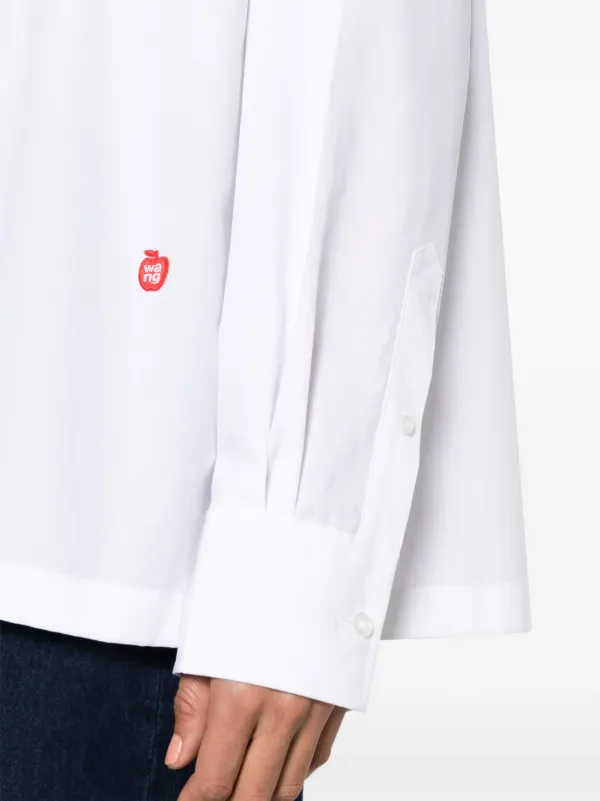 Alexander Wang 白いシャツ Alexander Wang ロゴ シャツ | ホワイト | FARFETCH JP