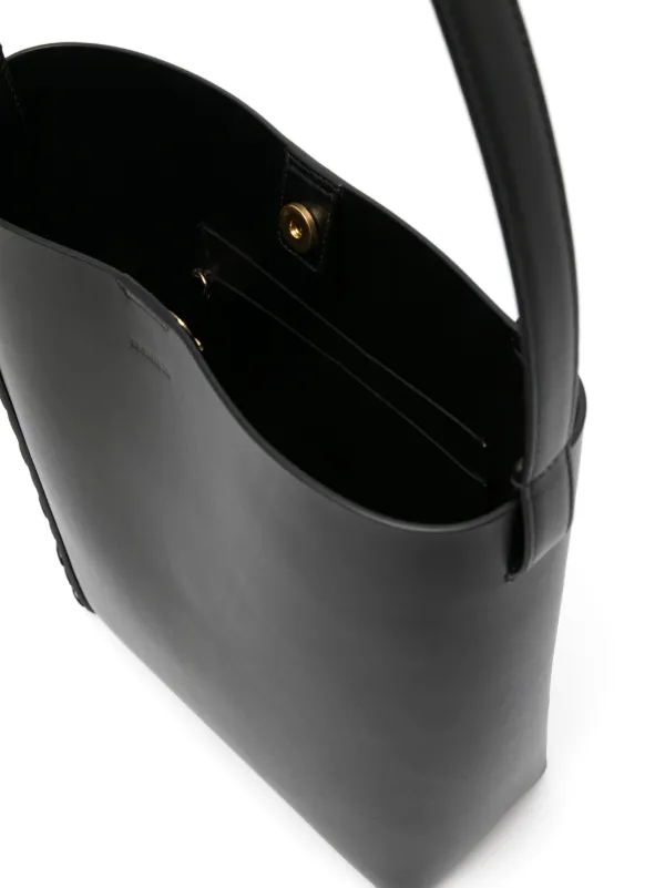 Jil Sander レザーハンドバッグ | ブラック | FARFETCH JP