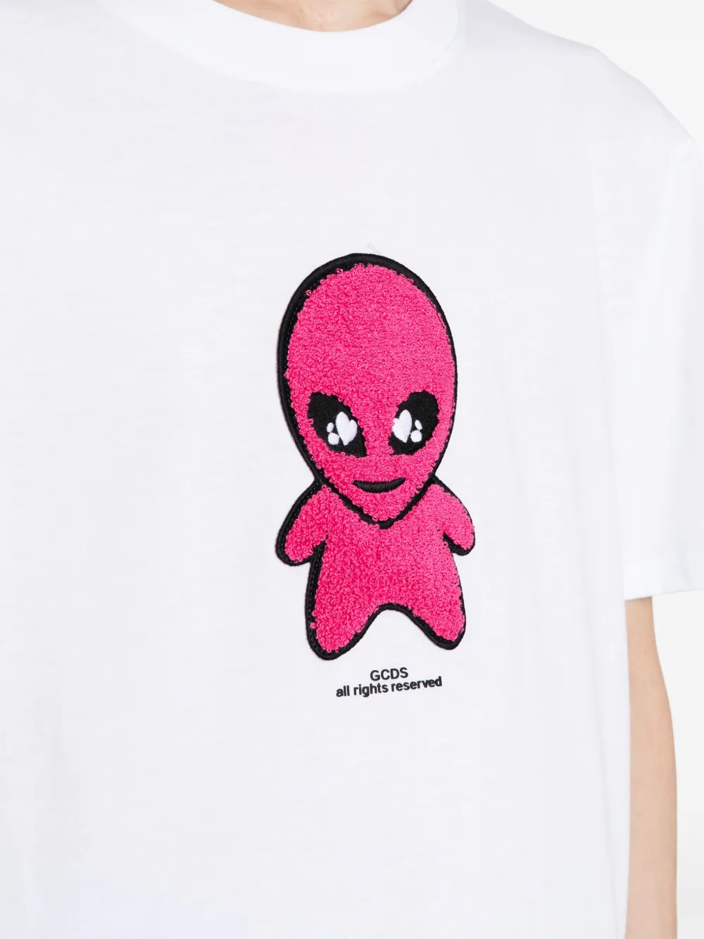 GCDS Katoenen T-shirt Wit