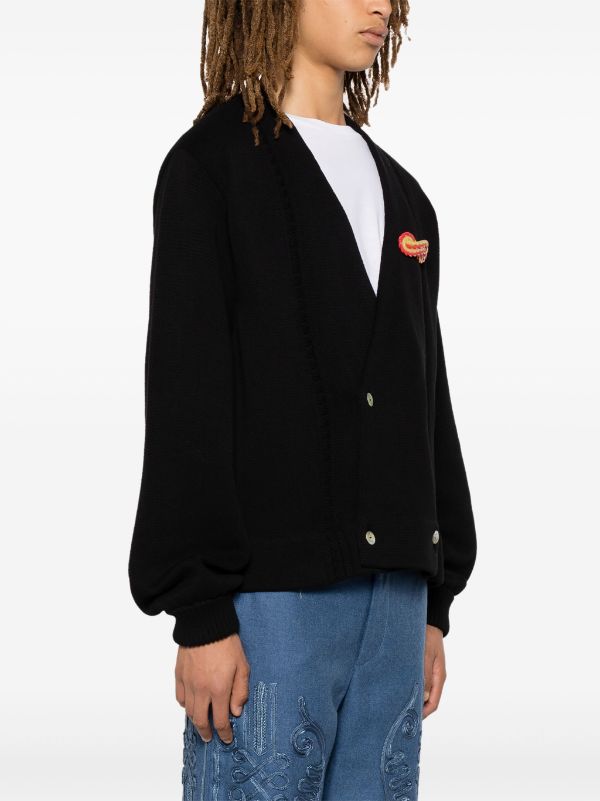 BODE double-breasted Cotton Cardigan - Farfetch