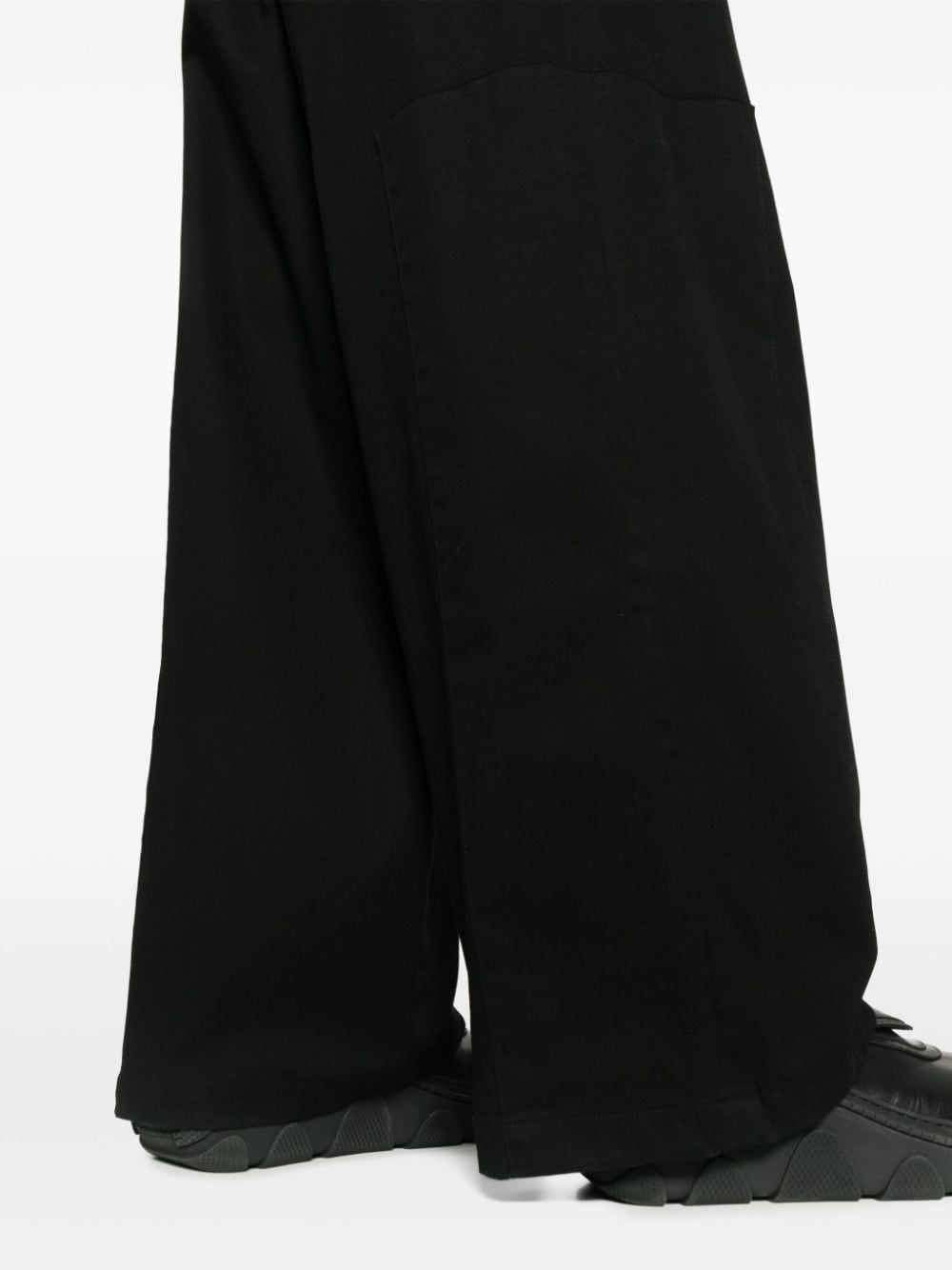 Shop A-cold-wall* Drawstring Twill Trousers In Black