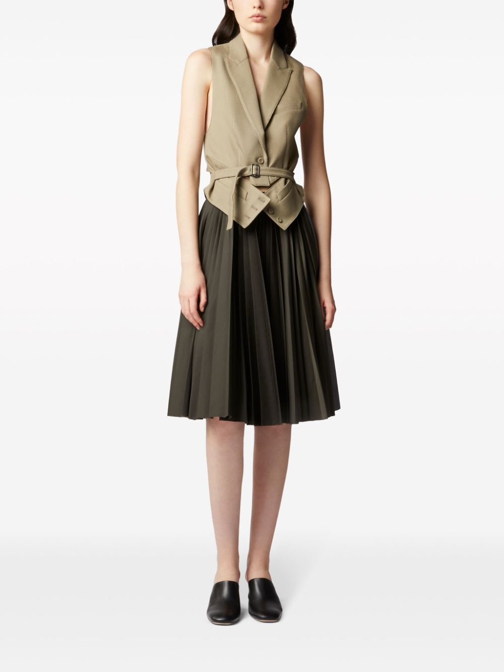 Image 2 of Tod's two-tone pleated skirt