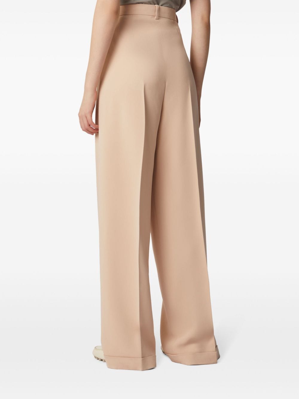 Shop Tod's Wide-leg Tailored Trousers In Pink