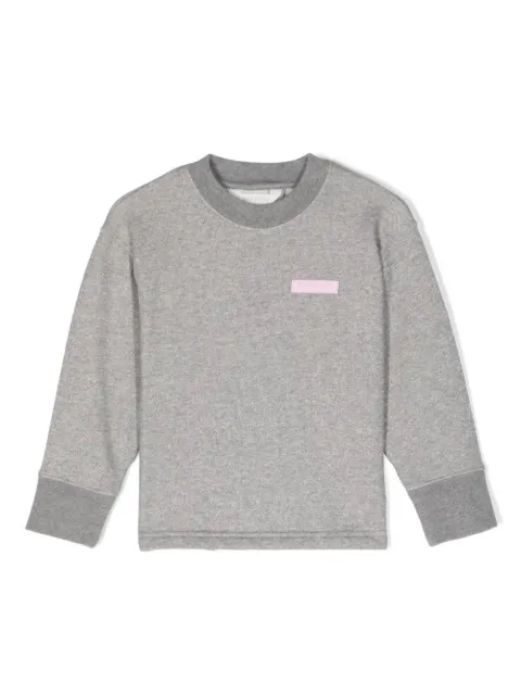 Palm Angels Kids Lurex open-back sweatshirt