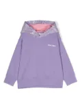 Palm Angels Kids Astro Paisley jersey hoodie - Purple