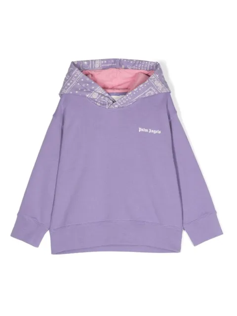 Palm Angels Kids Astro Paisley jersey hoodie