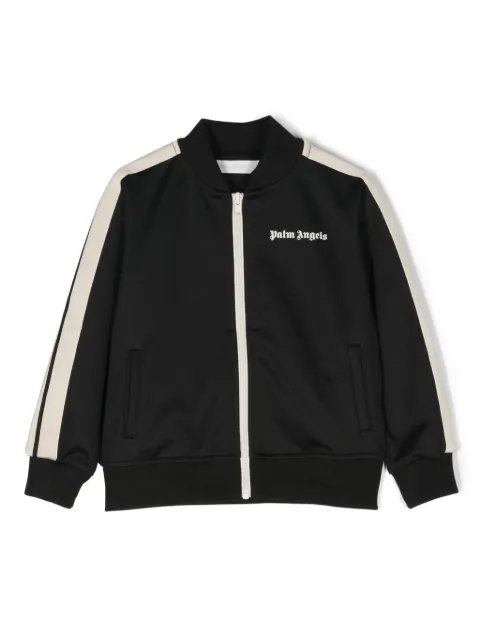 Palm Angels Kids stripe-trim track jacket