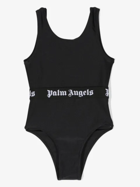 Palm Angels Kids logo-waistband one-piece swimsuit