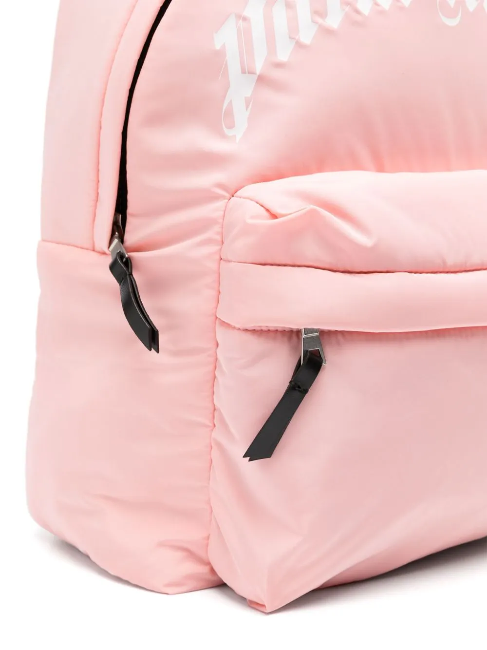 Shop Palm Angels Logo-print Curved Backpack In Pink