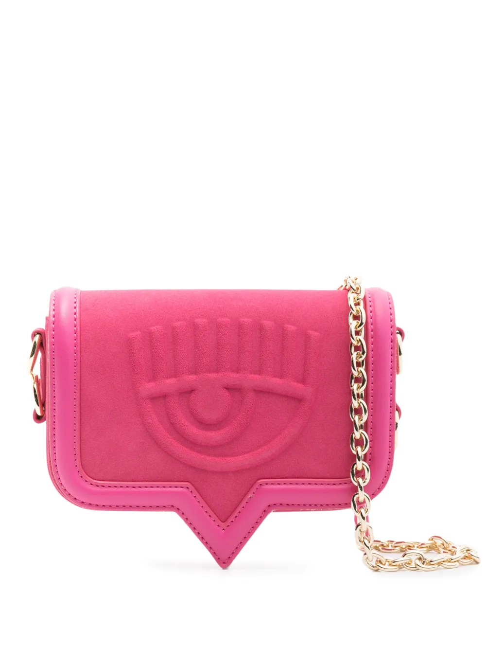 Chiara Ferragni Eyelike kleine crossbodytas Roze