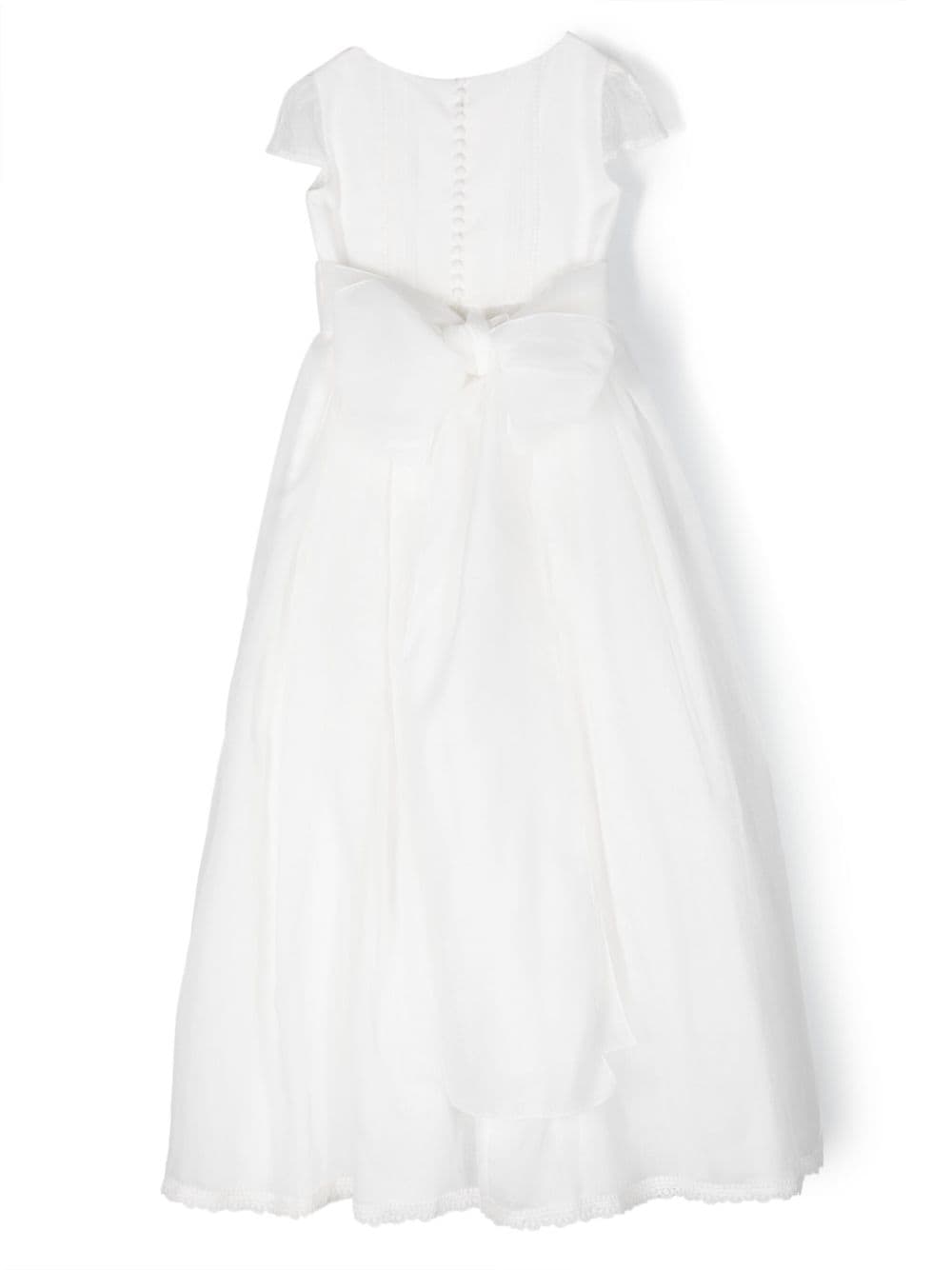 AMAYA Maxi-jurk met bloemenpatch Wit