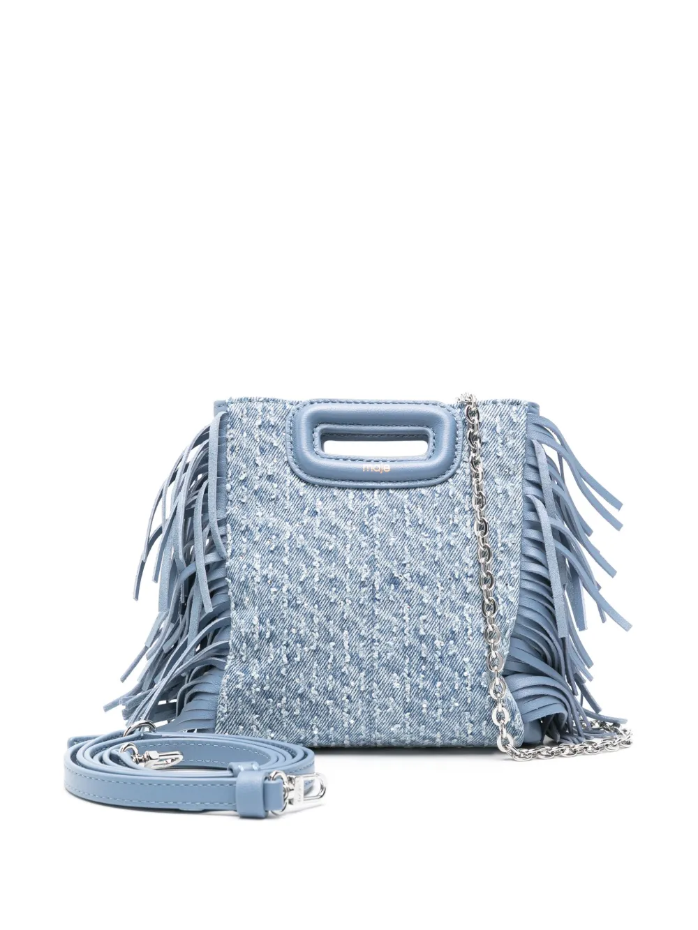 Maje Mini M Denim Shoulder Bag - Farfetch