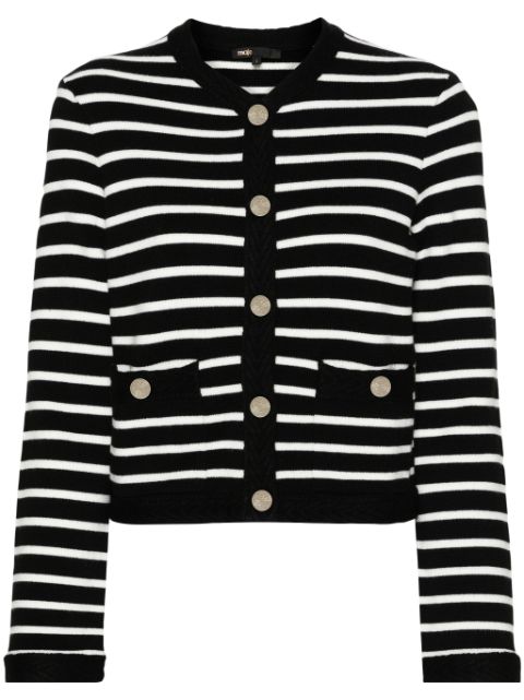 Maje striped knit cardigan Women