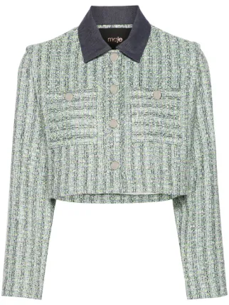 Maje jacket in tweed and lurex new arrivals