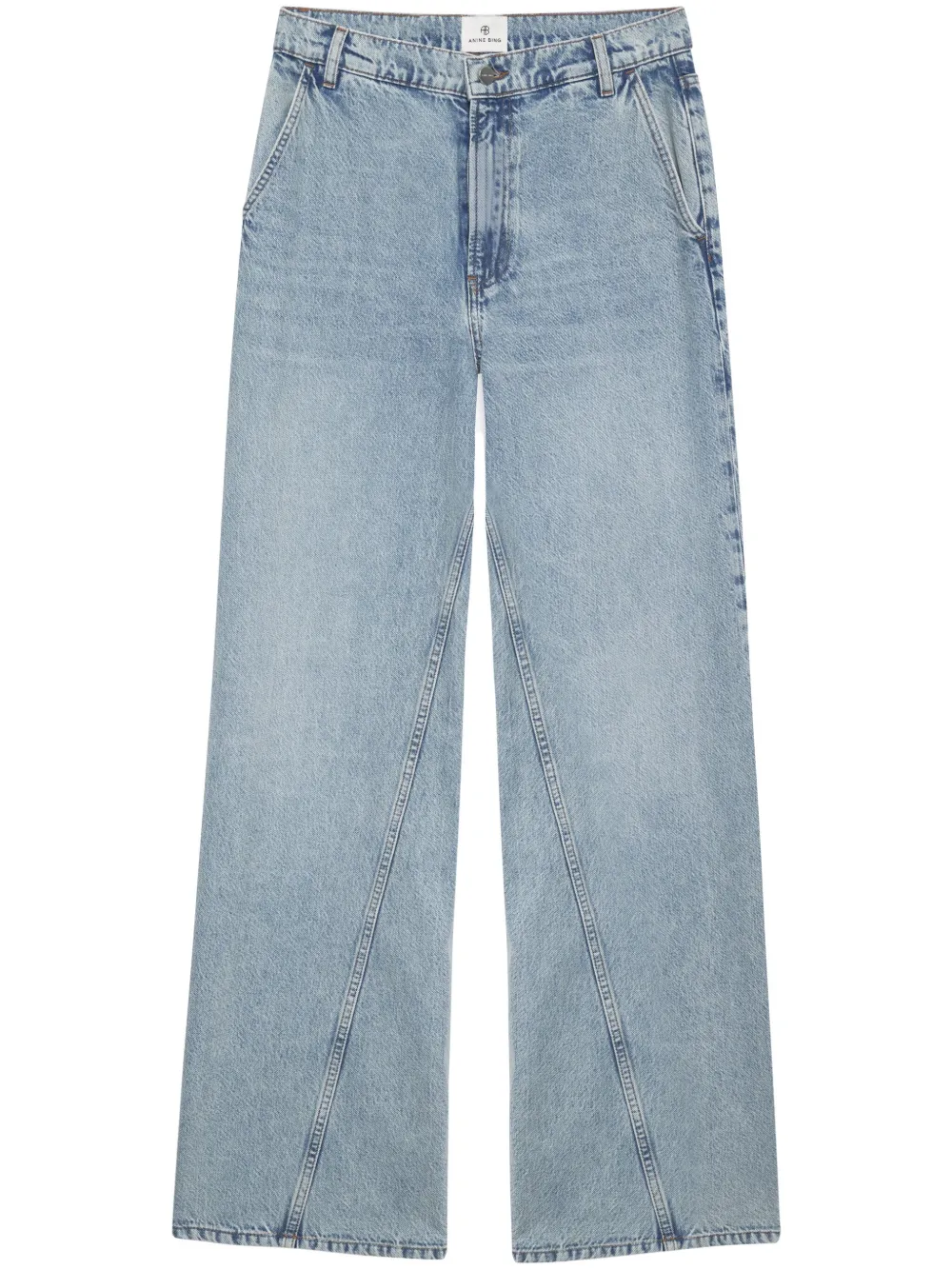 Briley high-rise wide-leg jeans