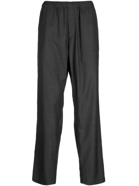 Undercover elasticated-waistband wool straight-leg trousers 