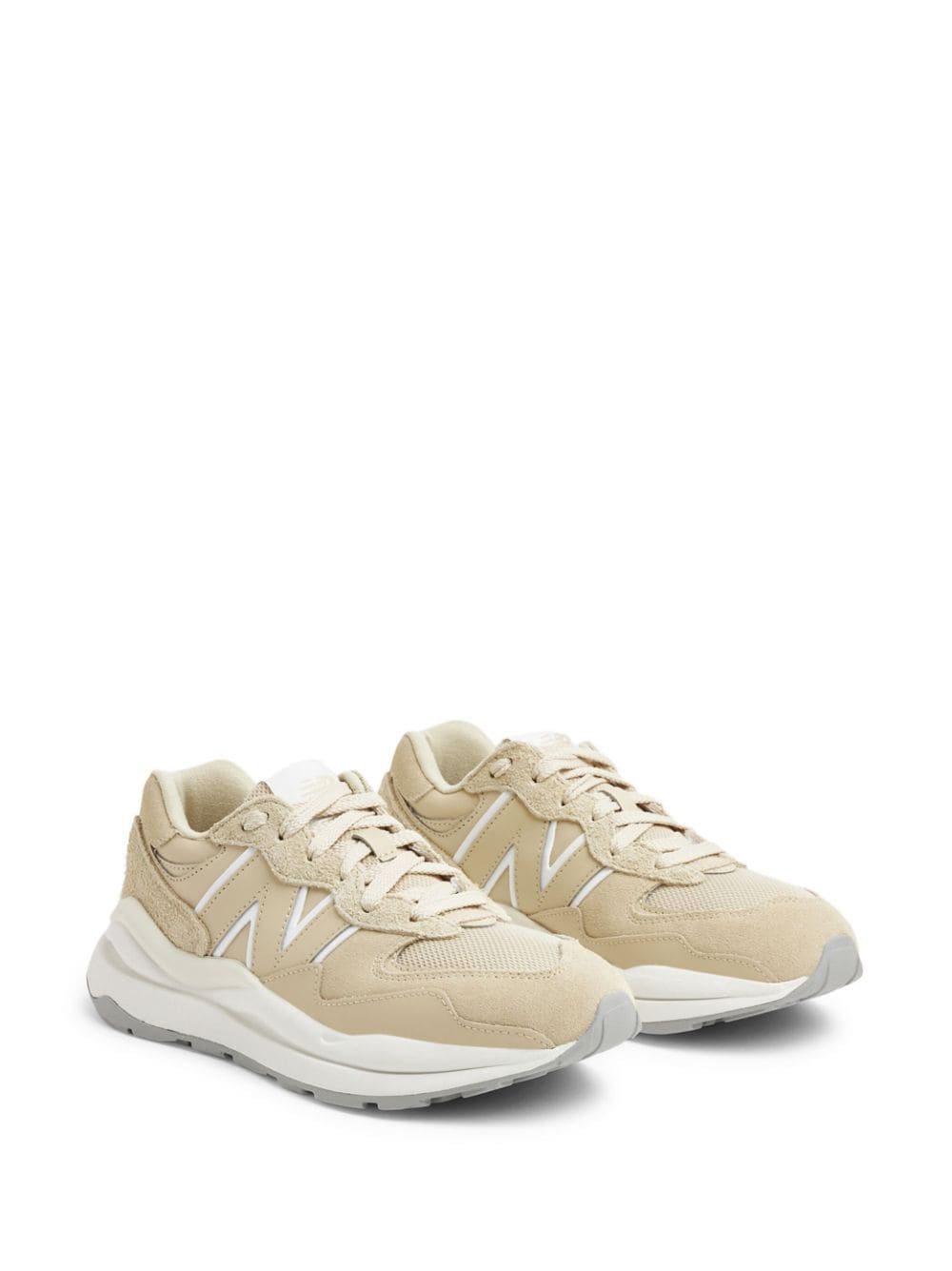 Shop New Balance 57/40 Panelled Low-top Sneakers In Neutrals