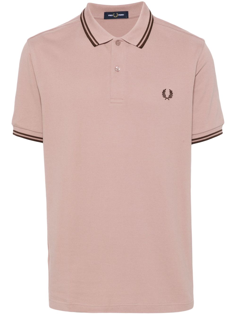 Fred Perry Logo-embroidered Cotton Polo Shirt In Pink