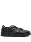 FENDI Match leather sneakers - Black