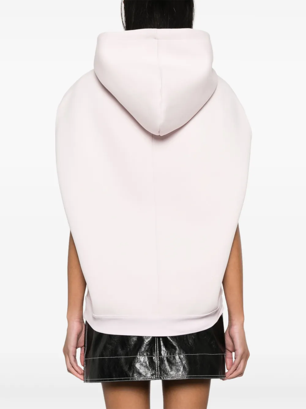 Courrèges Jersey hoodie met geborduurd logo Roze