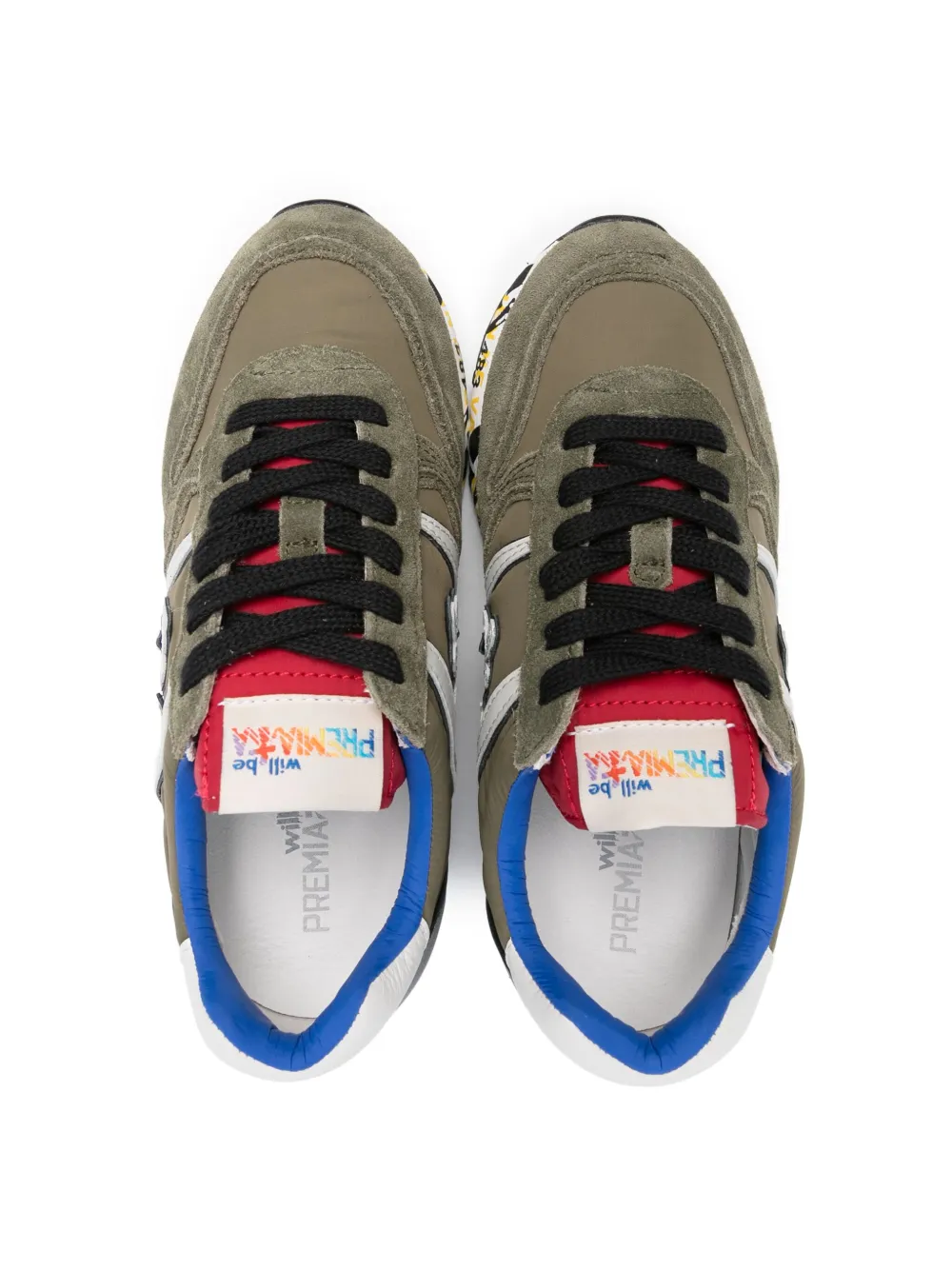 Premiata Kids Sneakers met logopatch Groen