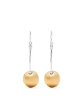 Jil Sander ball drop earrings - Silver