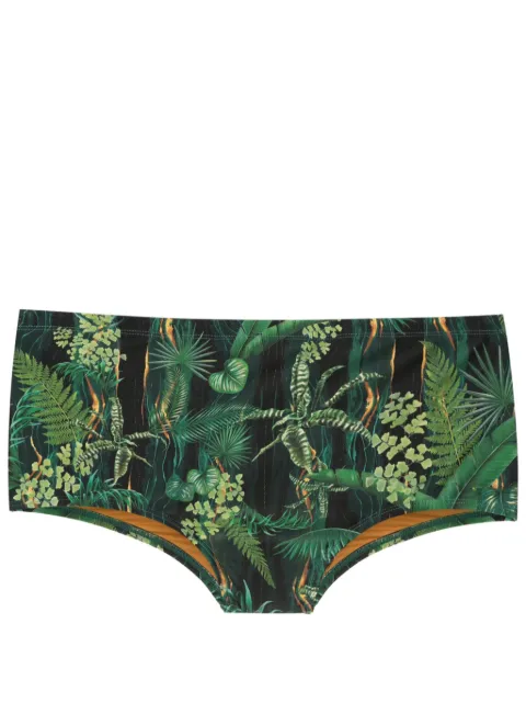 Lygia & Nanny Copacabana leaf-print swimming trunks