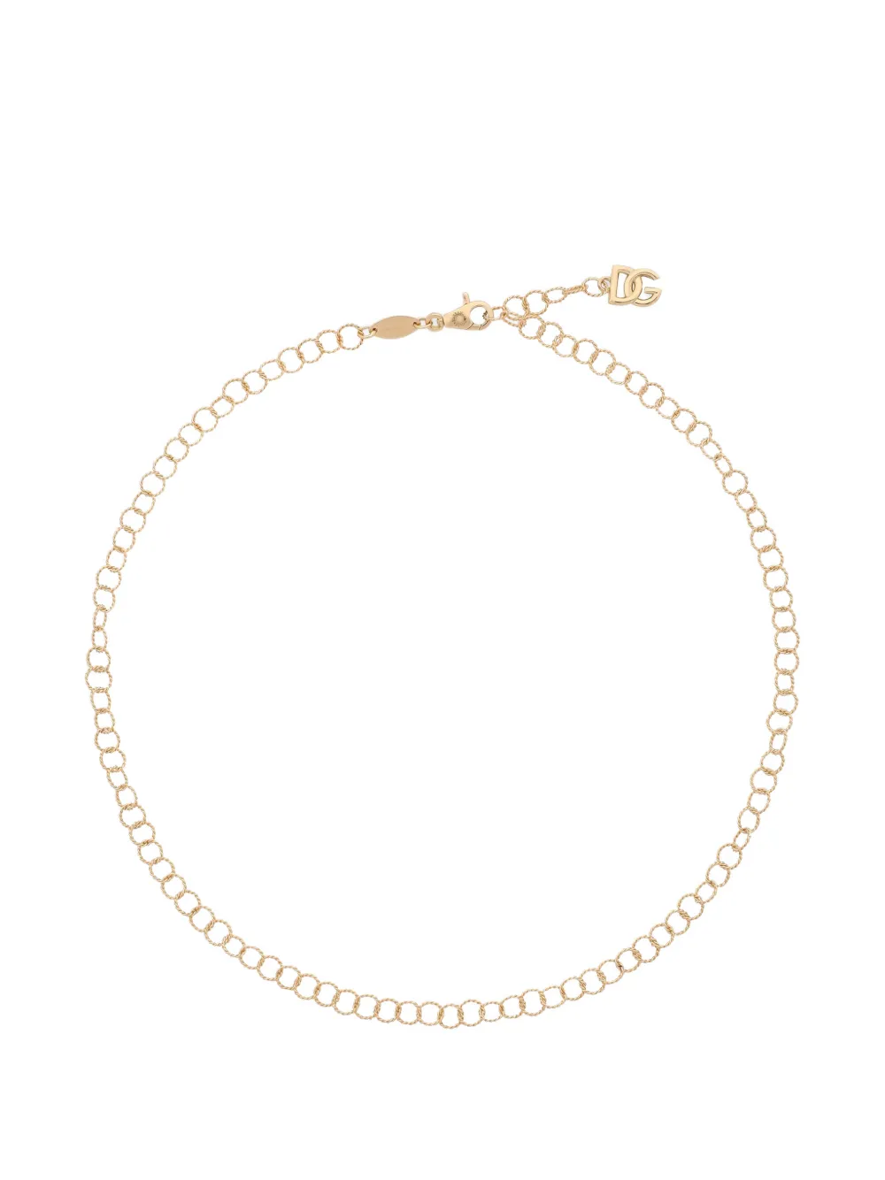 Dolce & Gabbana lettering chain necklace twisted wire in 18kt yellow gold - Oro