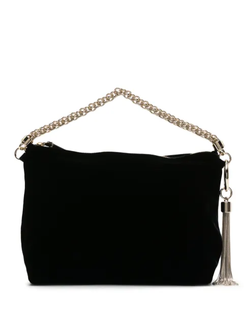Jimmy Choo Callie velvet clutch bag