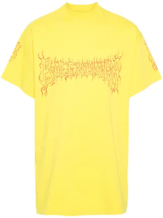 BALENCIAGA / コットンTシャツ 半袖 イエロー 肩ロゴタグ 22186097_54585862_322.jpg