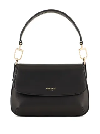 Giorgio Armani La Prima Leather Shoulder Bag Black FARFETCH JO