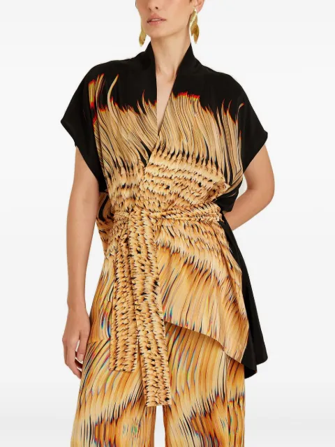 Lenny Niemeyer abstract-print belted jacket