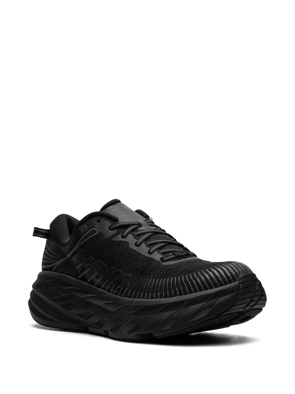 HOKA "Bondi 7 Black sneakers" Zwart