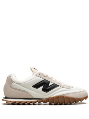 White leather new balance on sale shoes