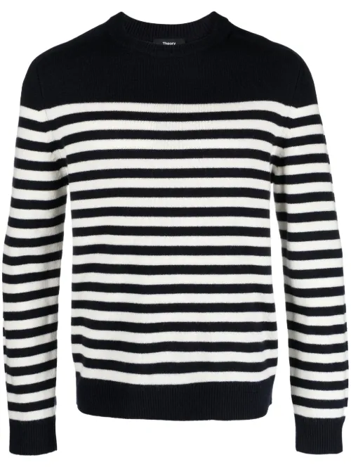 Pull en coton Latho à rayures - Theory - Modalova