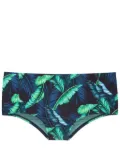 Lygia & Nanny Parati leaf-print swimming trunks - Blue
