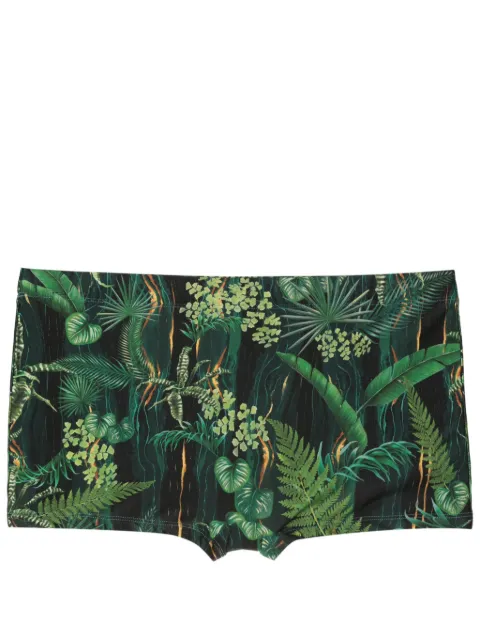Lygia & Nanny Tijuca Badehose mit Blatt-Print