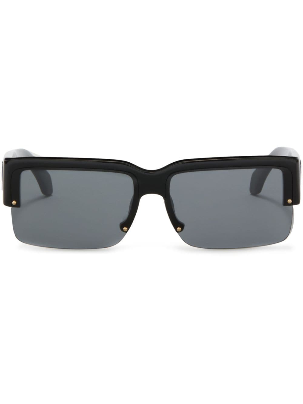 Palm Angels Drain Rectangle-frame Sunglasses In Black