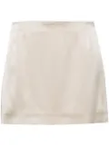 Peter Do silk A-line miniskirt - Silver