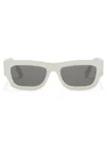 Palm Angels Eyewear Auberry rectangle-frame sunglasses - White