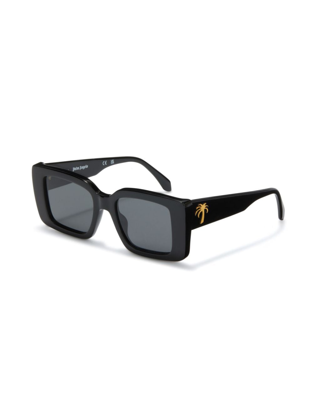 Shop Palm Angels Dorris Square-frame Sunglasses In Black
