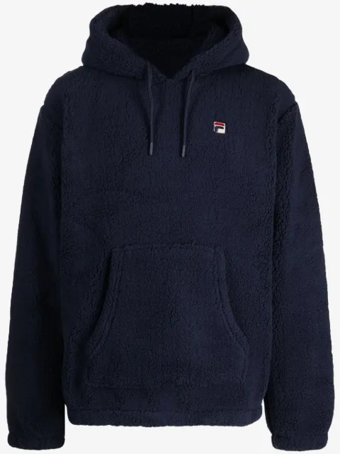 Fila Finn logo-appliqué fleece hoodie