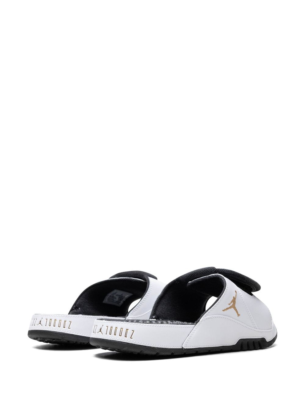 Shop Jordan Hydro Xi "gratitude" Slides In White