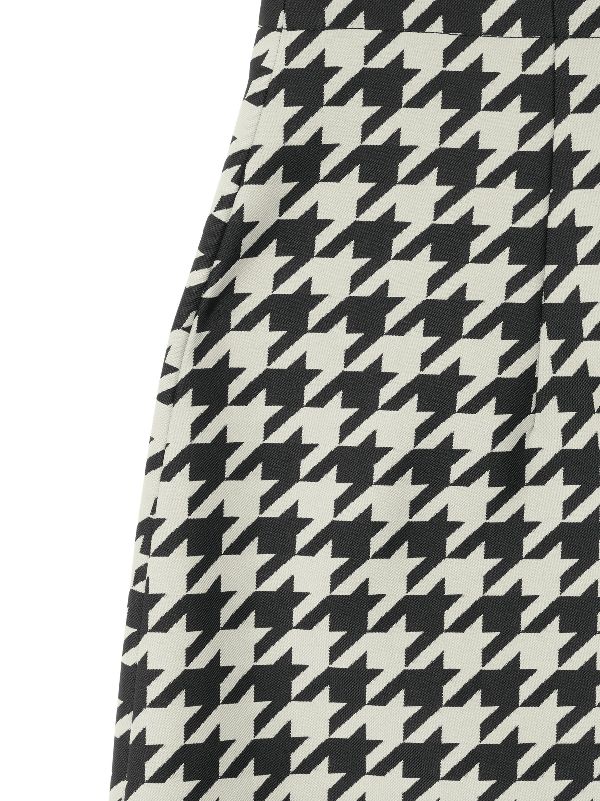 Burberry houndstooth-pattern Gabardine Cropped Trousers - Farfetch