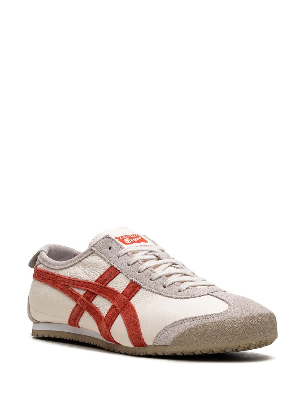 Shop Onitsuka Tiger Mexico 66 Vin "beige White Red" Sneakers In Neutrals