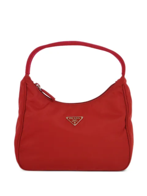 Prada Pre-Owned 1990-2000s triangle-logo handbag