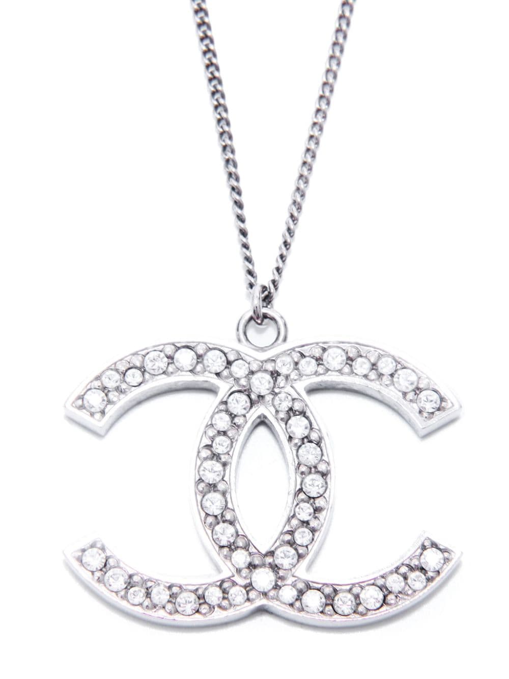 CHANEL Pre-Owned 2013 CC logo necklace - Zilver