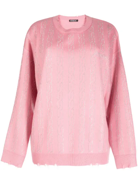 Ground Zero graphic-print distressed-finish jumper